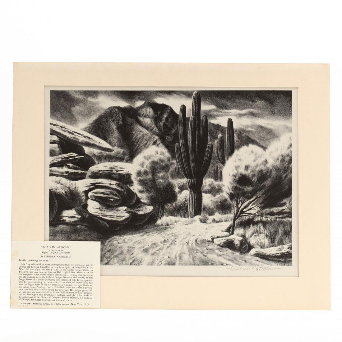 Federico Castellon (American, 1914-1971),  Road in (1 of 3)