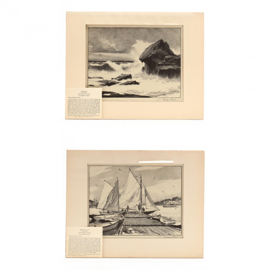 Gordon Grant (American, 1875-1962), Two Water Views (1 of 7)