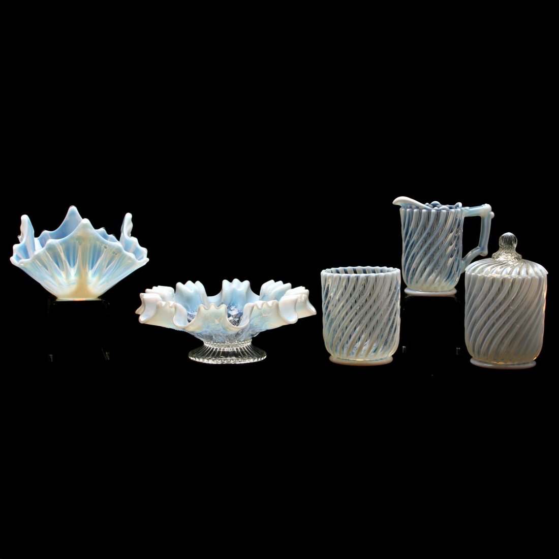 Group of Victorian Opalescent Glass (1 of 5)