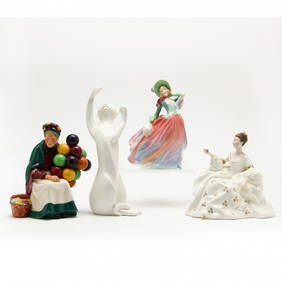 Four Royal Doulton Porcelain Figures (1 of 5)