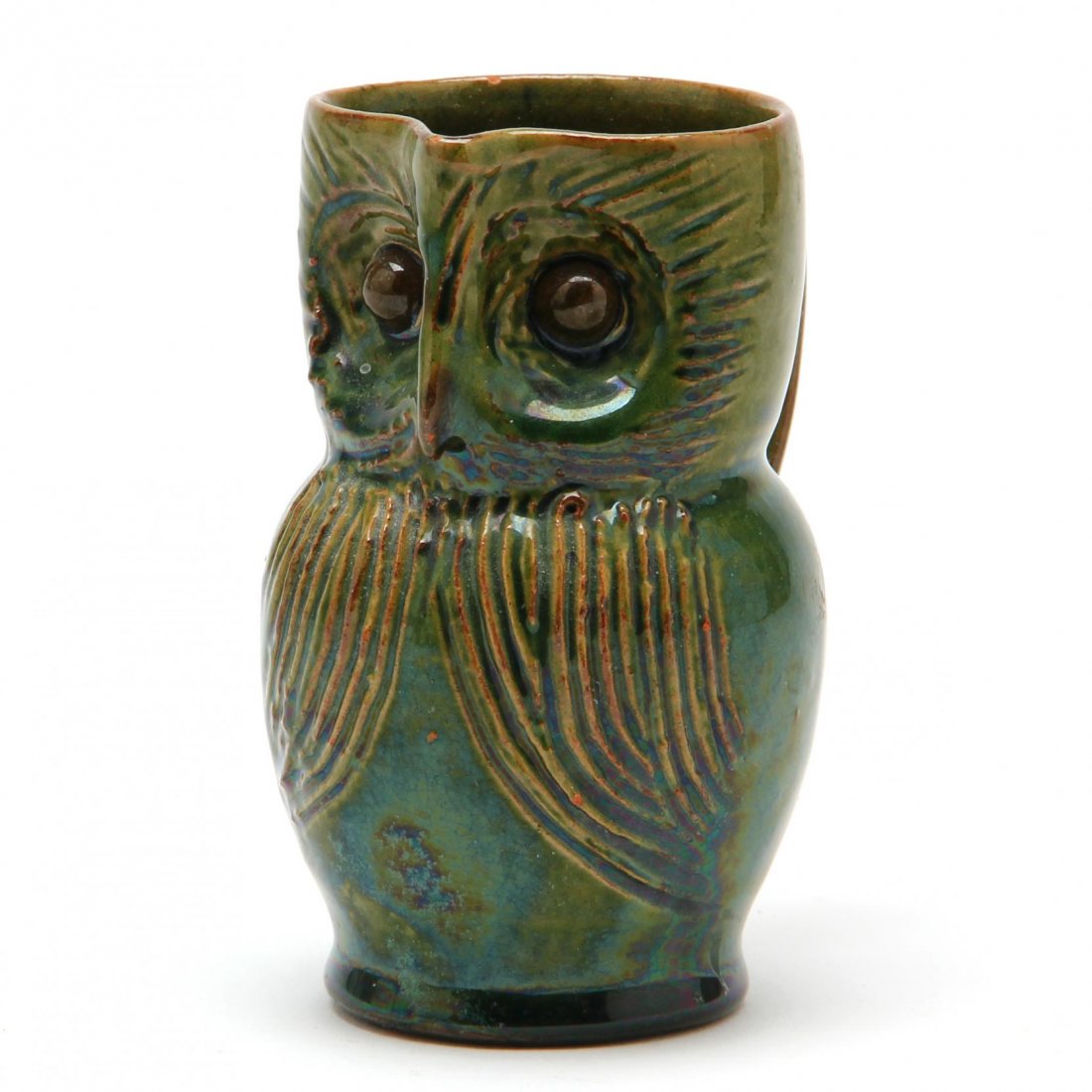 Diminutive Owl Pottery Pitcher (1 of 3)
