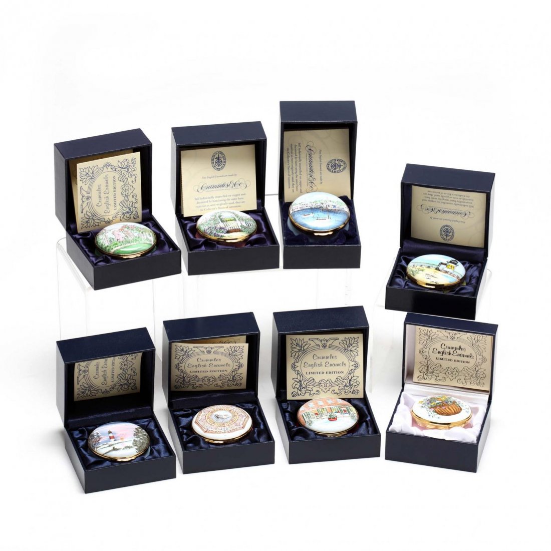 Eight Crummles Enameled Trinket Boxes (1 of 5)