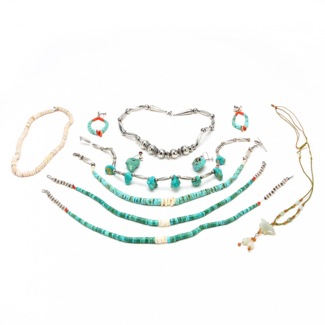 Group of Southwestern Stone and Shell Jewelry (1 of 4)