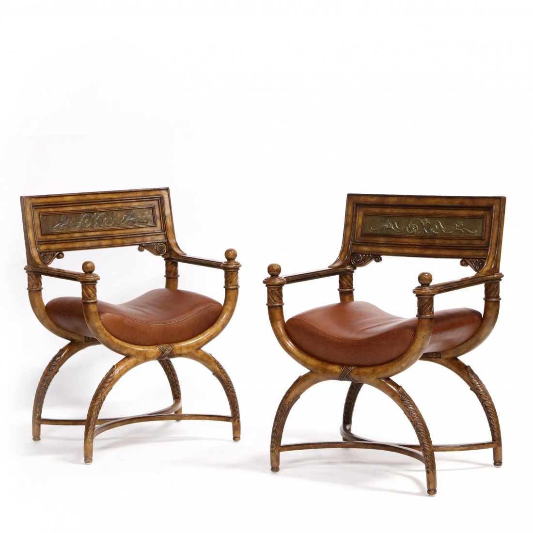 Pair of Contemporary Savonarola Chairs (1 of 3)