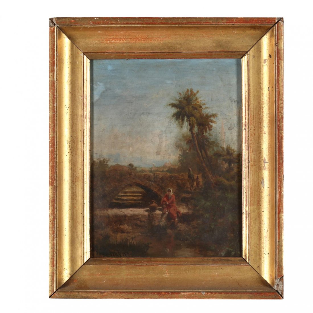 Paul Pascal (Fr., 1867-1945), Orientalist Landscape (1 of 2)