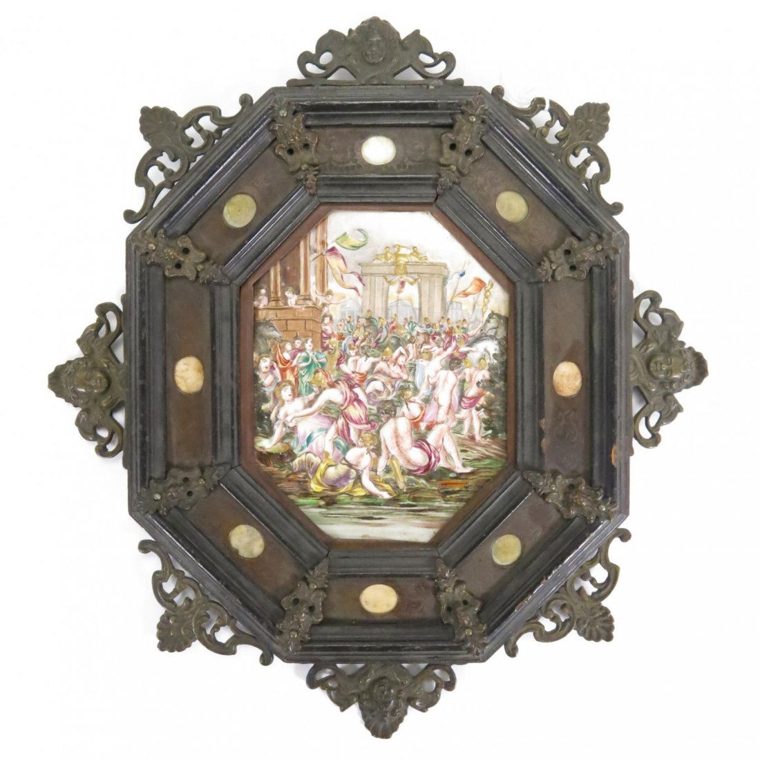 Capodimonte Plaque of The Rape of the Sabine Women (1 of 3)