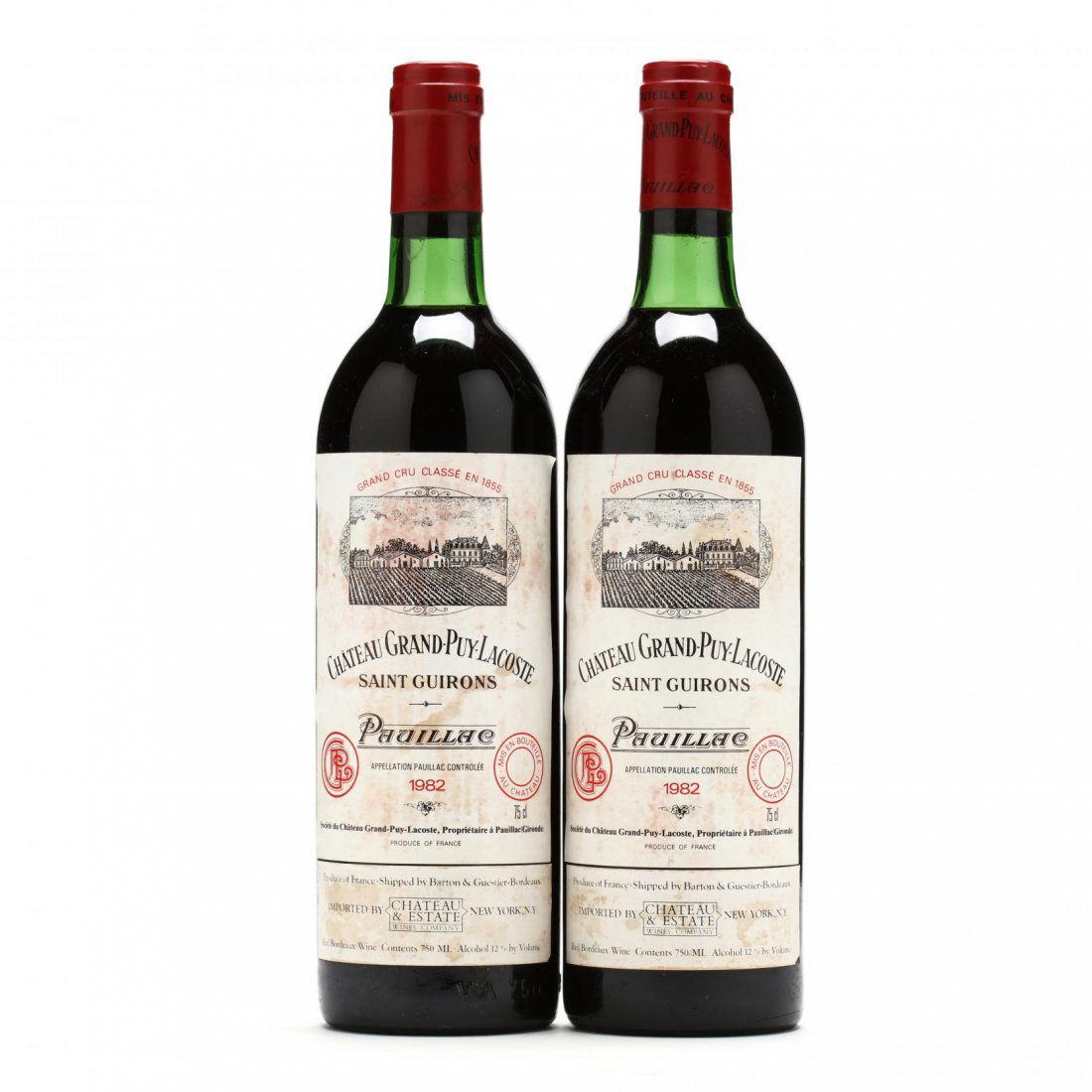 Chateau Grand Puy Lacoste - Vintage 1982: Vintage 1982, Chateau Grand Puy Lacoste, Pauillac, 1ts, 1hs, 2lbsl (2 750 ml)