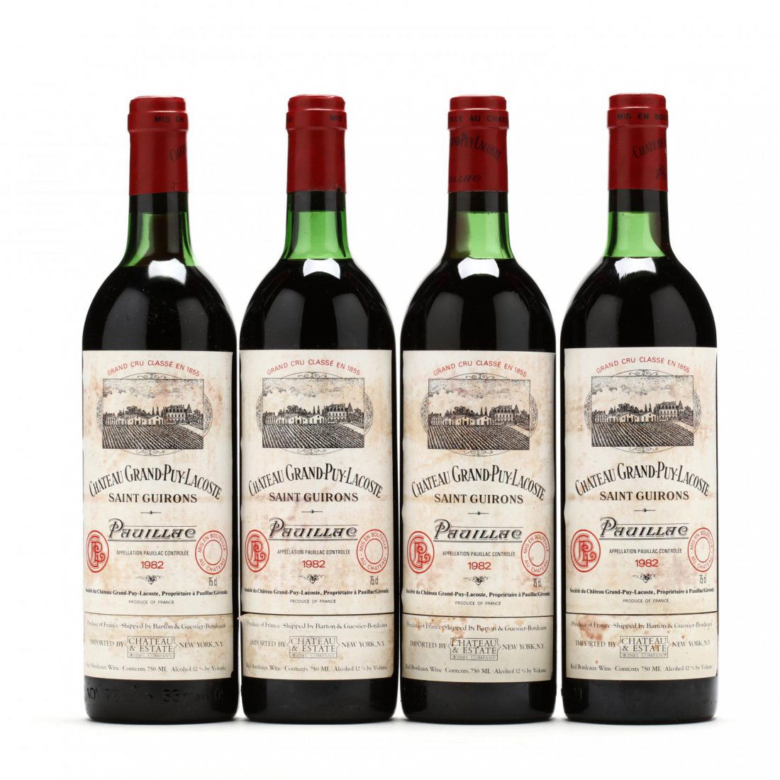 Chateau Grand Puy Lacoste - Vintage 1982: Vintage 1982, Chateau Grand Puy Lacoste, Pauillac, 2ts, 2hs, 4lbsl (4 750 ml)