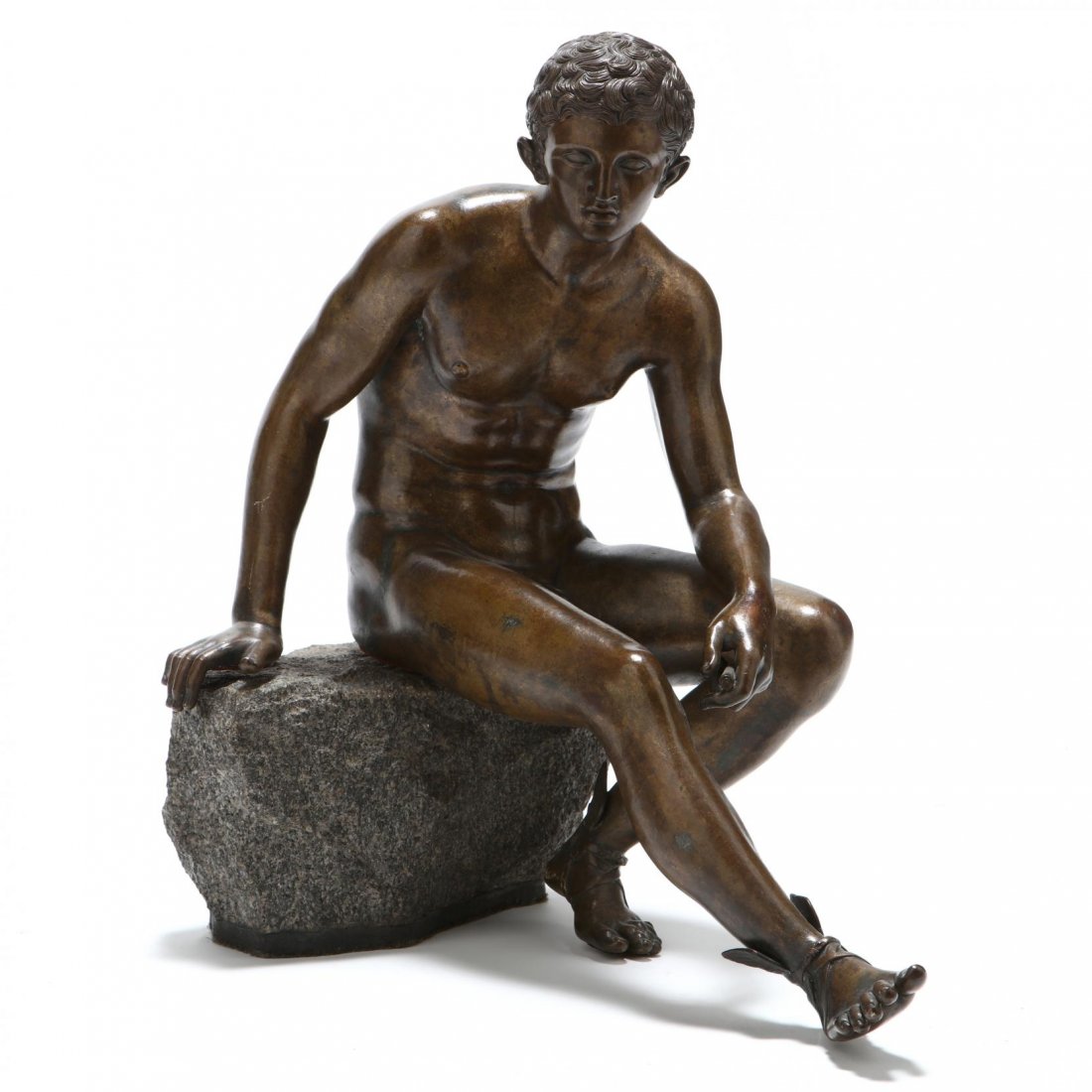 Vintage Bronze of the  Seated Hermes  (1 of 5)