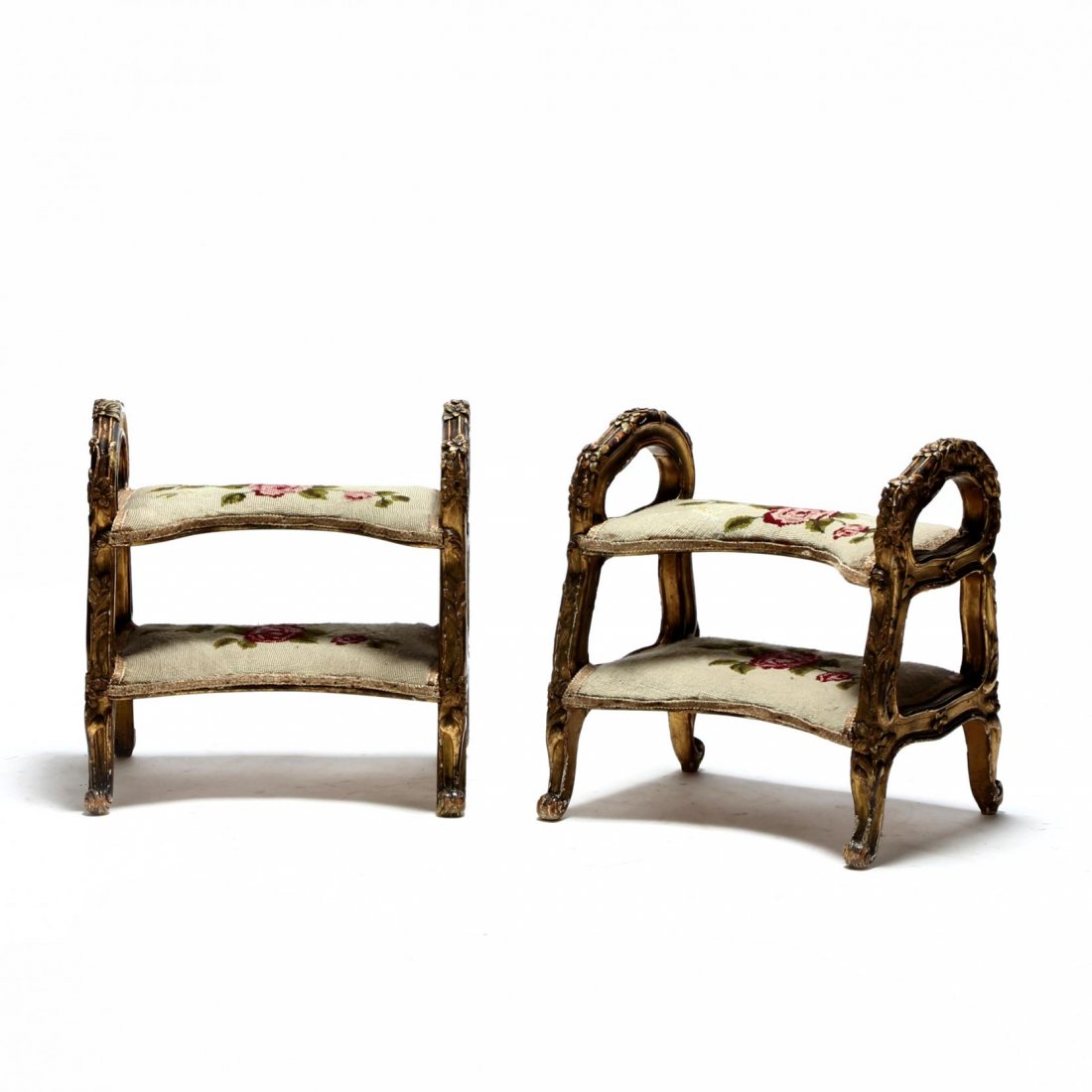 A Pair French Louis XV Style Bed Steps (1 of 6)