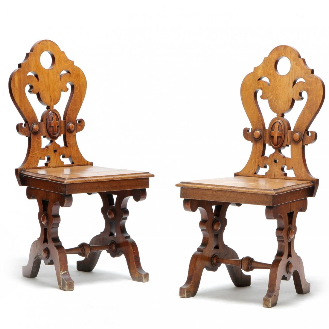 Pair of Continental Alpine Chairs (1 of 8)