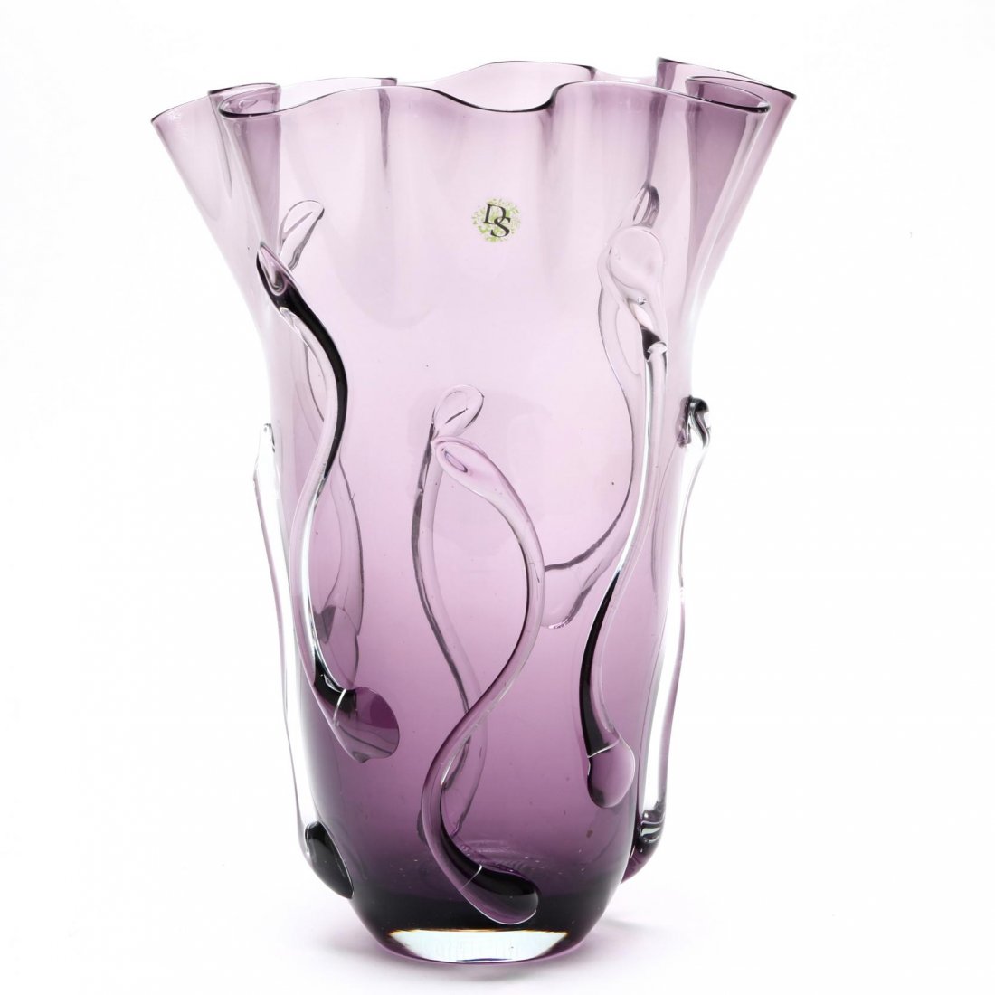 Large Contemporary Art Glass Vase (1 of 4)