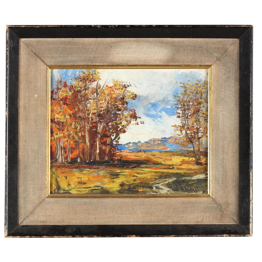 Vintage Autumn Landscape Painting (1 of 2)