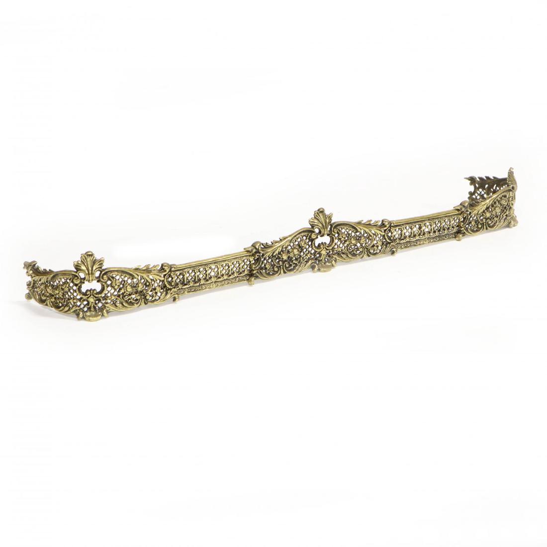 Rococo Style Gilt Brass Fire Fender (1 of 3)