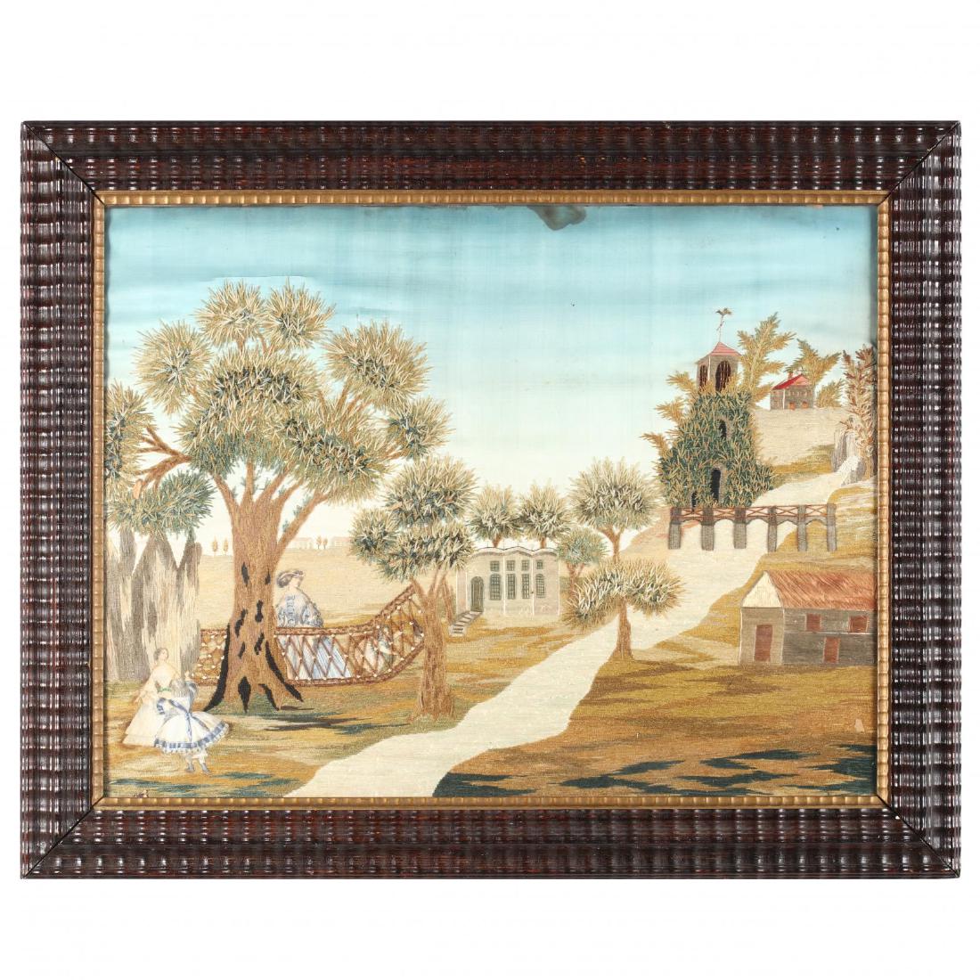 Victorian Scenic Needlework Picture (1 of 3)