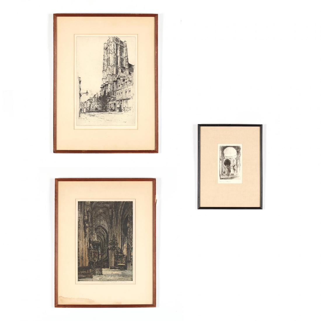 Three Architectural Etchings - Kasimir, Vondrous, and (1 of 7)