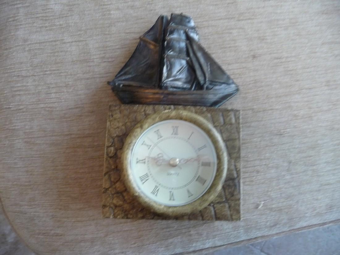 NAUTICAL BOAT TOP MANTLE CLOCK (1 of 6)