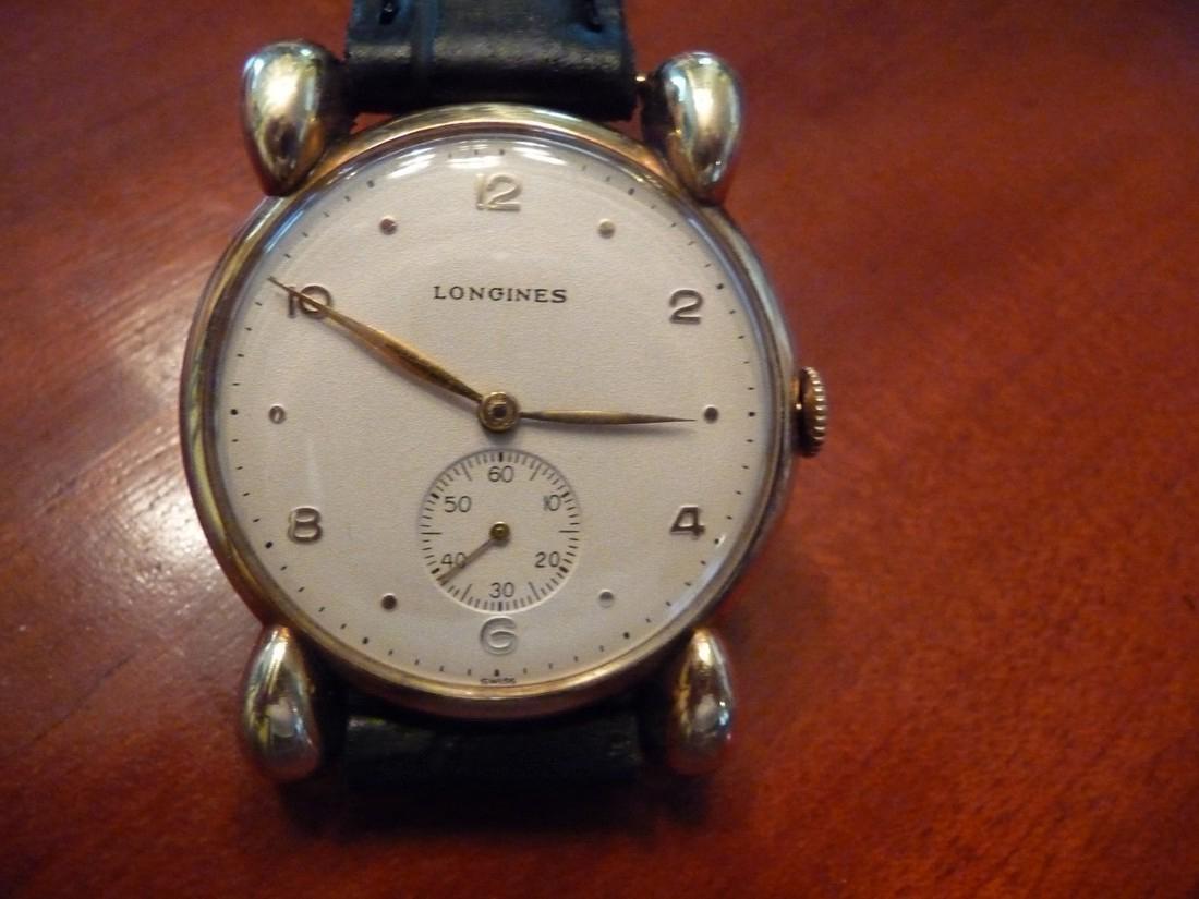 RARE MAN'S LONGINES 14K "TURTLE LEG" WATCH (1 of 7)