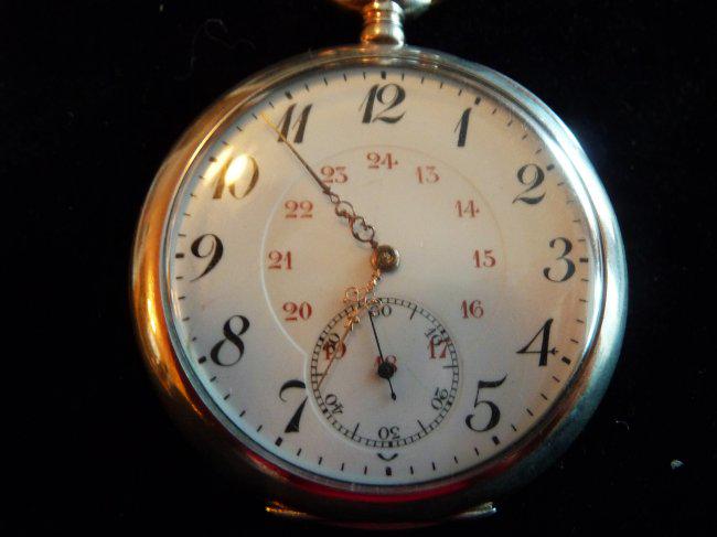 ANTIQUE L.U. CHOPARD SILVER POCKET WATCH (1 of 7)