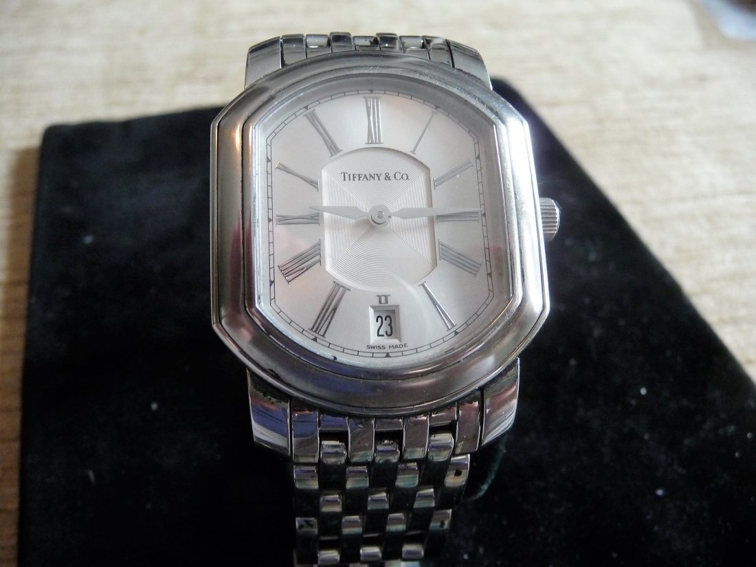TIFFANY & CO MARK  RESONATOR DATE BRACELET WATCH W/ BOX (1 of 11)