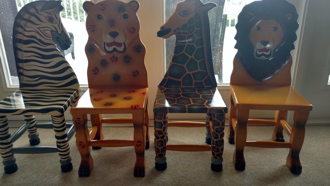 POSH TOTS JUNGLE TABLE & CHAIRS SET-LIMITED EDITION (1 of 10)