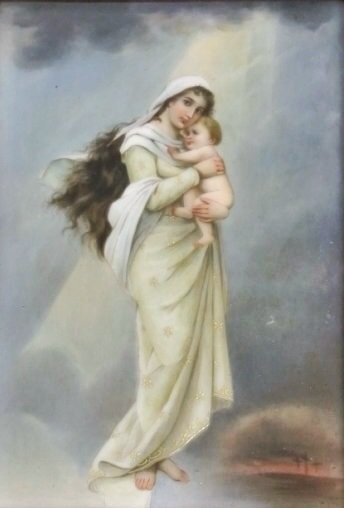 BERLIN KPM PORCELAIN PLAQUE: 19th century Berlin KPM hand painted porcelain plaque, 6" x 4"porcelain only .Estimate $1,000-1,200