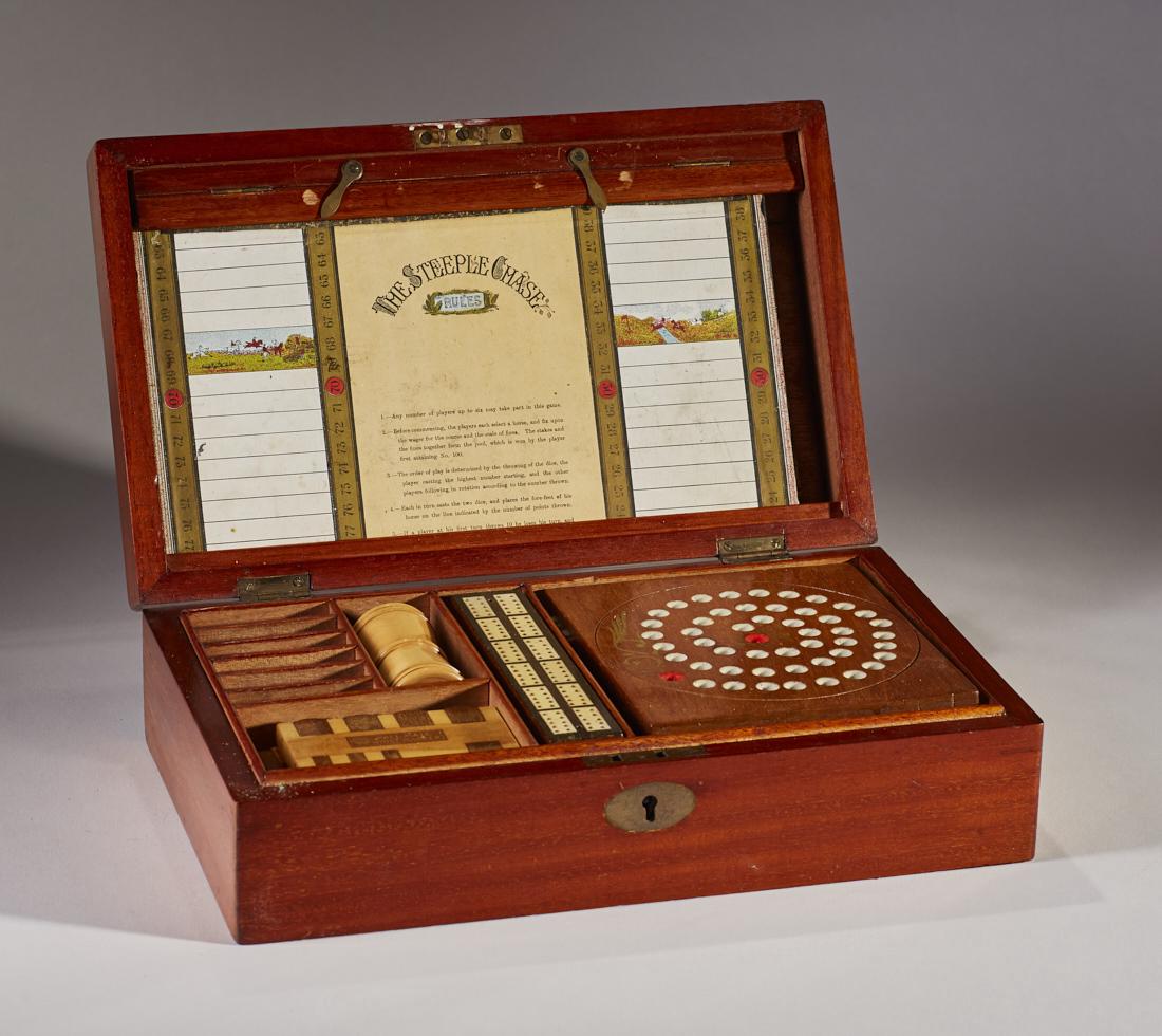 Old Steeplechase Chess 19C Boxed Gambling Games (1 of 20)