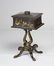 English 19C Lacquered Chinoiserie Tea Caddy Stand - 12