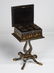 English 19C Lacquered Chinoiserie Tea Caddy Stand - 2