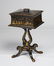 English 19C Lacquered Chinoiserie Tea Caddy Stand - 7