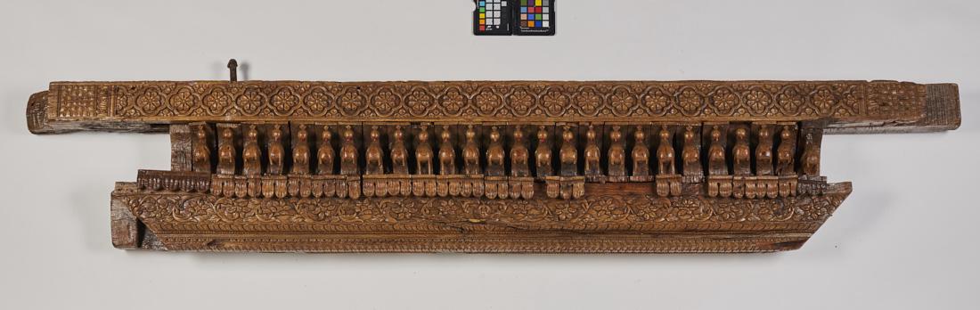 Antique Carved Asian Temple 74 inch Doorway Lintel (1 of 9)