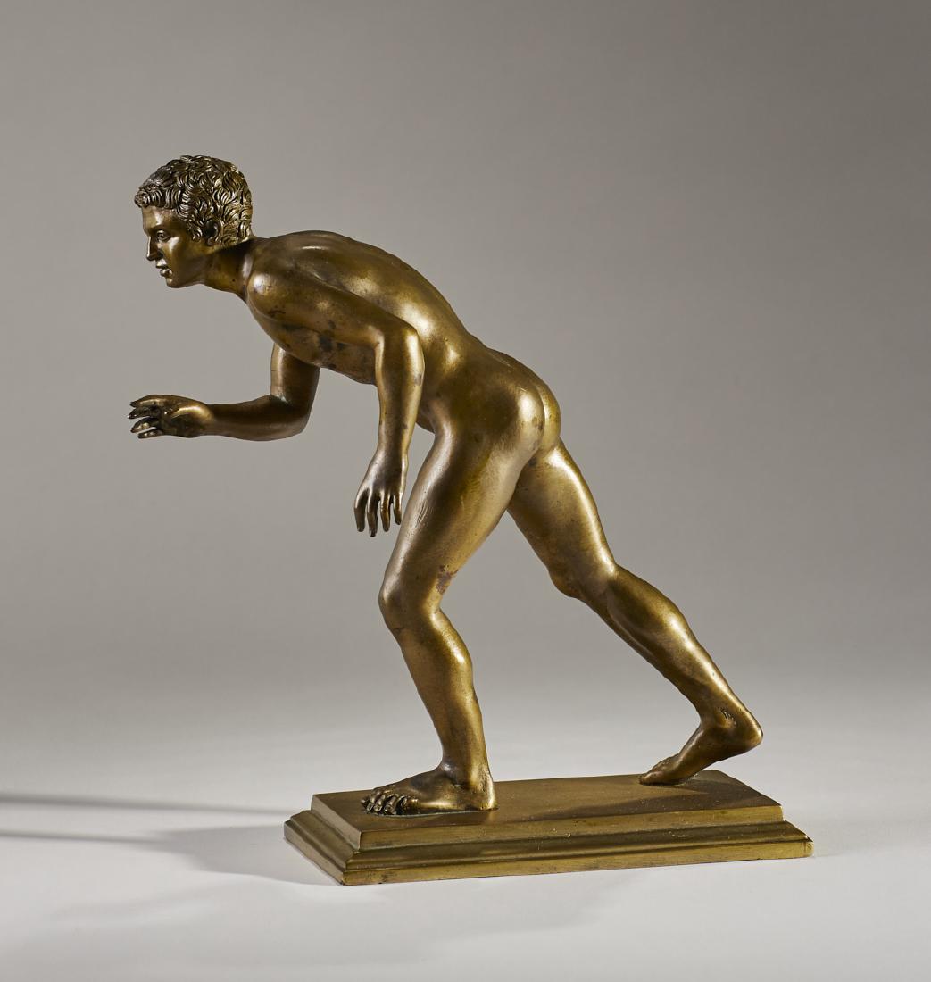 Bronze 19C F. Sommer Sculpture of a Greek Runner (1 of 8)