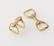 Pair of Hermes 18K Yellow Gold Stirrup Cufflinks - 5