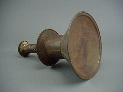 Old Large Antique Tin 19th C. Push Up Candlestick - 4