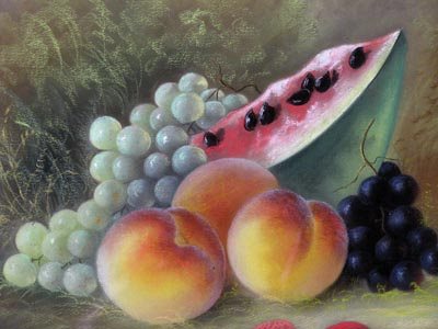 John S. Bower, Am. 19C. Pastel Still Life Painting - 3