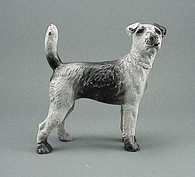 Vintage Cast Iron Fox Terrier Doorstop Door Stop