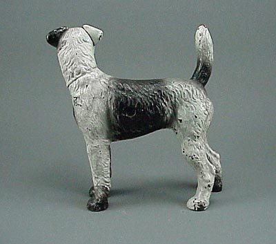 Vintage Cast Iron Fox Terrier Doorstop Door Stop - 2