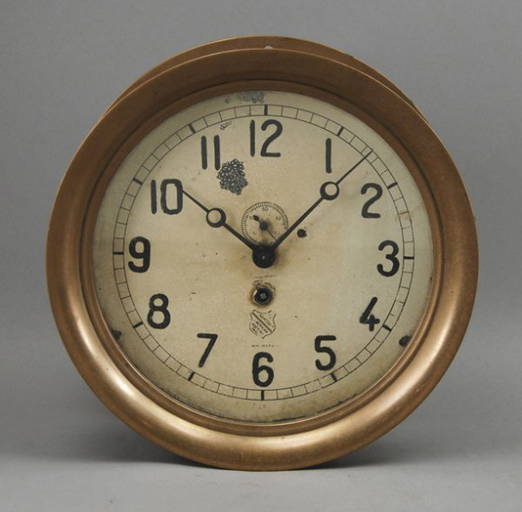 86 Ashcroft American Chelsea 10" Brass Ships Clock Feb 07, 2010