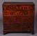 28: English 19C Burled Mahogany Miniature Chest