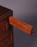28: English 19C Burled Mahogany Miniature Chest - 6