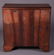 28: English 19C Burled Mahogany Miniature Chest - 8