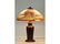 268: Handel Reverse Painted Glass Scenic 18" Lamp