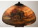268: Handel Reverse Painted Glass Scenic 18" Lamp - 4