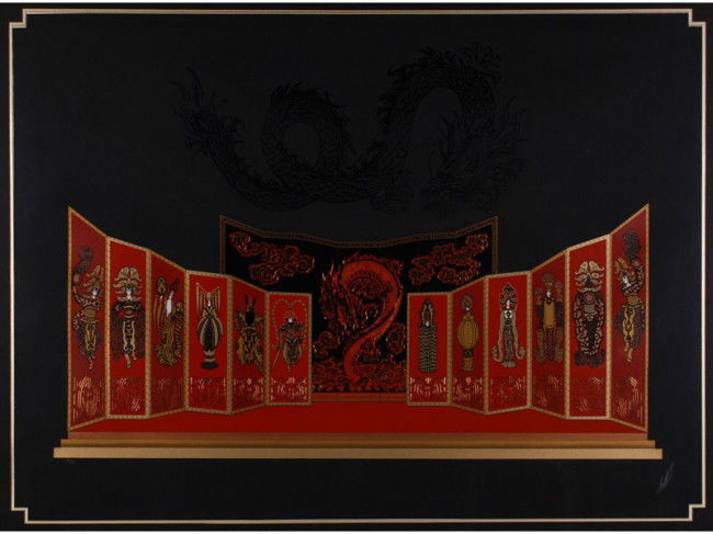 Original Erte "Mah-Jongg" Serigraph XXX/CL Print: Erte(Romaine de Tirtoff) 1892-1990 "Mah-Jongg" serigraph, signed and numbered in pencil XXX/CL. Included with this original hand signed and numbered Erte serigraph on paper, is a copy of the original