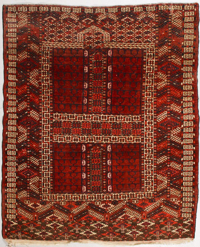 Turkish Semi Antique Ensi Salor Oriental Rug 5'x4': Turkish Ensi Salor 1920s Oriental Tribal Handmade Rug. The beautifully hand made Ensi rug is in good overall condition with some light fringe loss at the end. The rug has a nice full even pile. The on