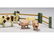 486: Painted Wood Toy Noah's Ark Farm House w Animals - 4