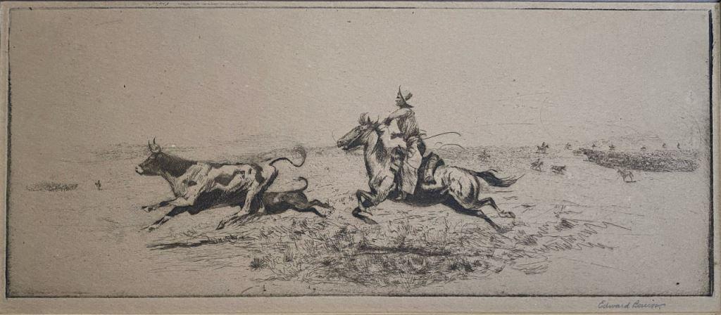 Edward Borein (American, 1872-1945) Western Etching Print (1 of 10)