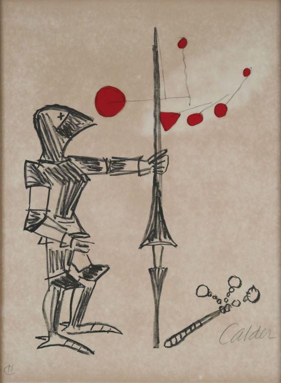Alexander Calder (1898-1976) Lithograph Noble Chavalier Print (1 of 8)