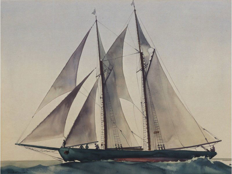 SANDOR BERNATH (American, 1892-1989) WC Painting: SANDOR BERNATH (American, 1892-1989) Sailing Ship. Watercolor painting., Signed lower left Sandor Bernath. Good condition. Painting measures 15 ¼" x 20 ¾". Frame measures 28" x 31 ½". From AskArt: