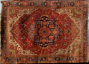Old Heriz Room Size ORIENTAL CARPET